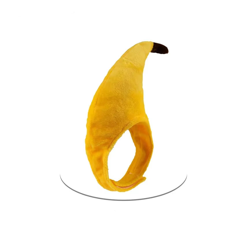 Cute Cat Turkey Hat Funny Hand-Made Banana Puppy Caps Pets Halloween Party Cosplay Headwear Adjiustable Cat Hat Hair Decoration