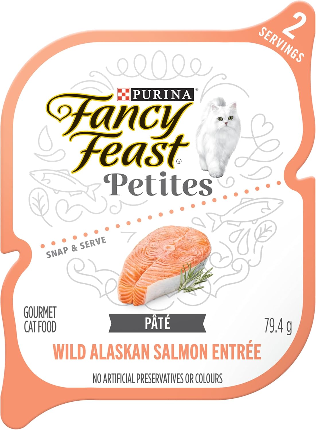 Petites Wet Cat Food, in Gravy Collection Variety Pack 2 Flavours - 79.4 G Tray (12 Pack)