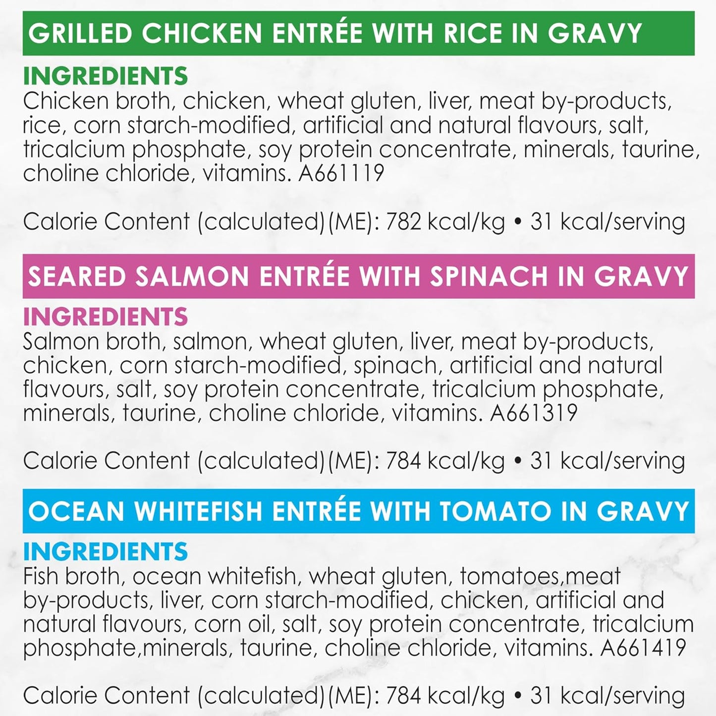 Petites Wet Cat Food, in Gravy Collection Variety Pack 2 Flavours - 79.4 G Tray (12 Pack)