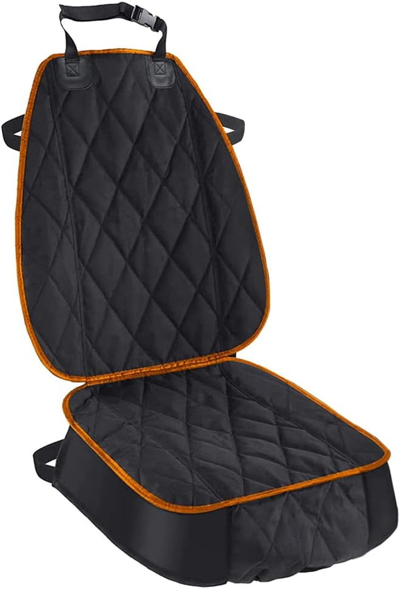 Thick, waterproof, non-slip dog seat covers for cars, trucks, SUVs. Converts for full front & back seat protection!
