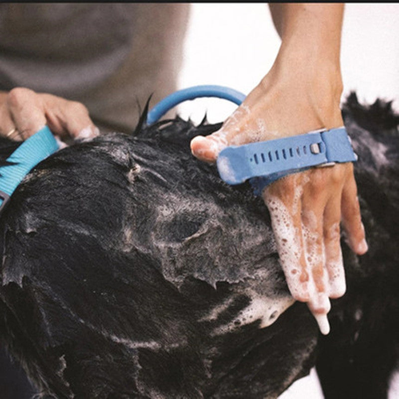 AquaClean Deluxe Pet Bath Massager & Scrubber | 2-in-1 Dog & Cat Grooming Tool for Stress-Free, Deep Cleaning & Relaxation