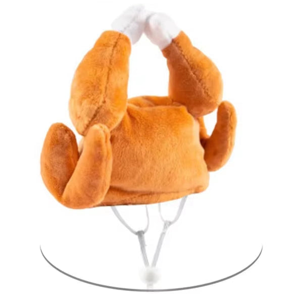 Cute Cat Turkey Hat Funny Hand-Made Banana Puppy Caps Pets Halloween Party Cosplay Headwear Adjiustable Cat Hat Hair Decoration