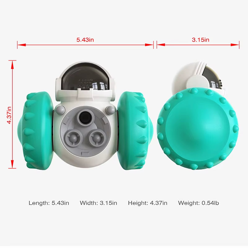 Tumbler treat toy: IQ training, slow feeding for all dogs and cats