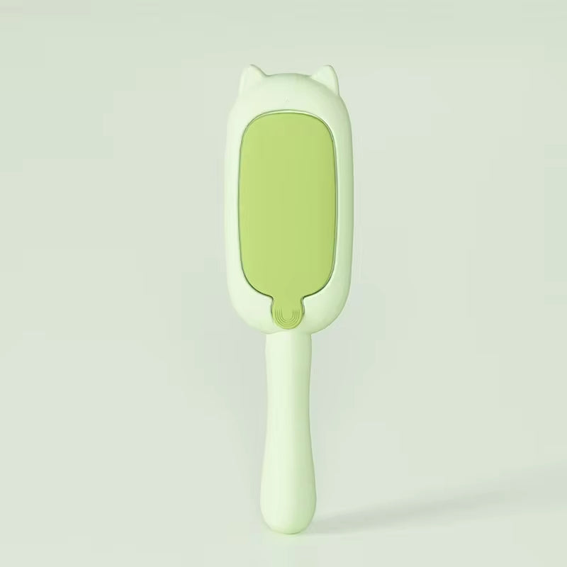 Effortless electrostatic brush: self-cleaning, multi-purpose pet hair remover.