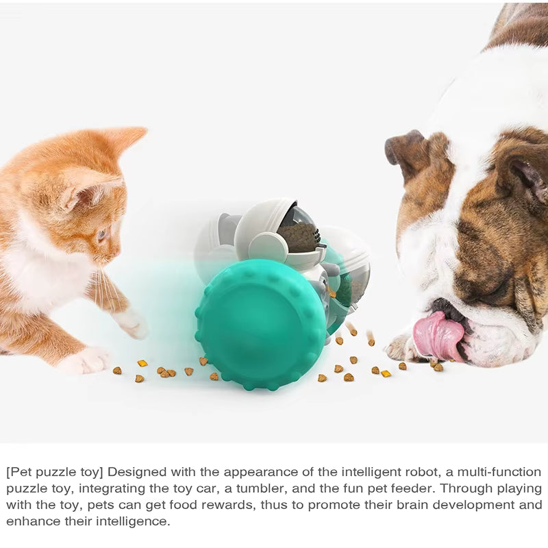 Tumbler treat toy: IQ training, slow feeding for all dogs and cats