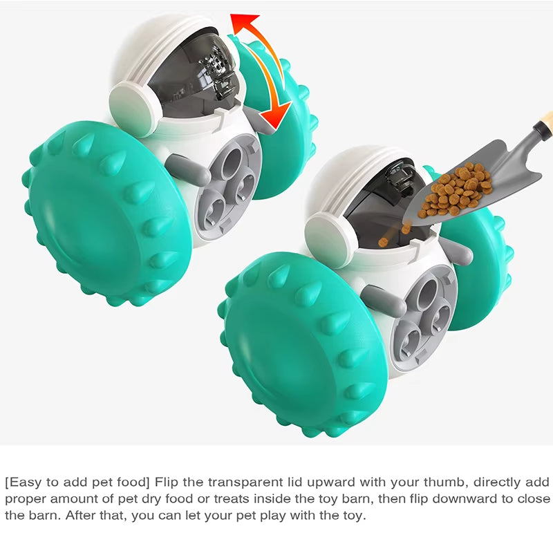 Tumbler treat toy: IQ training, slow feeding for all dogs and cats