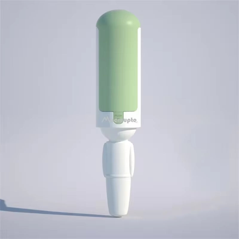 Effortless electrostatic brush: self-cleaning, multi-purpose pet hair remover.
