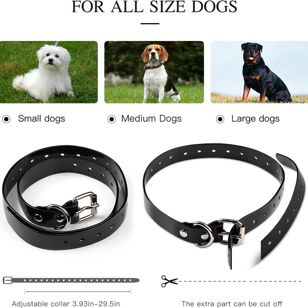 Dog Training collar A multi-function, rechargeable  with detachable anti-barking features, and remote options for sound vibration, or shock.