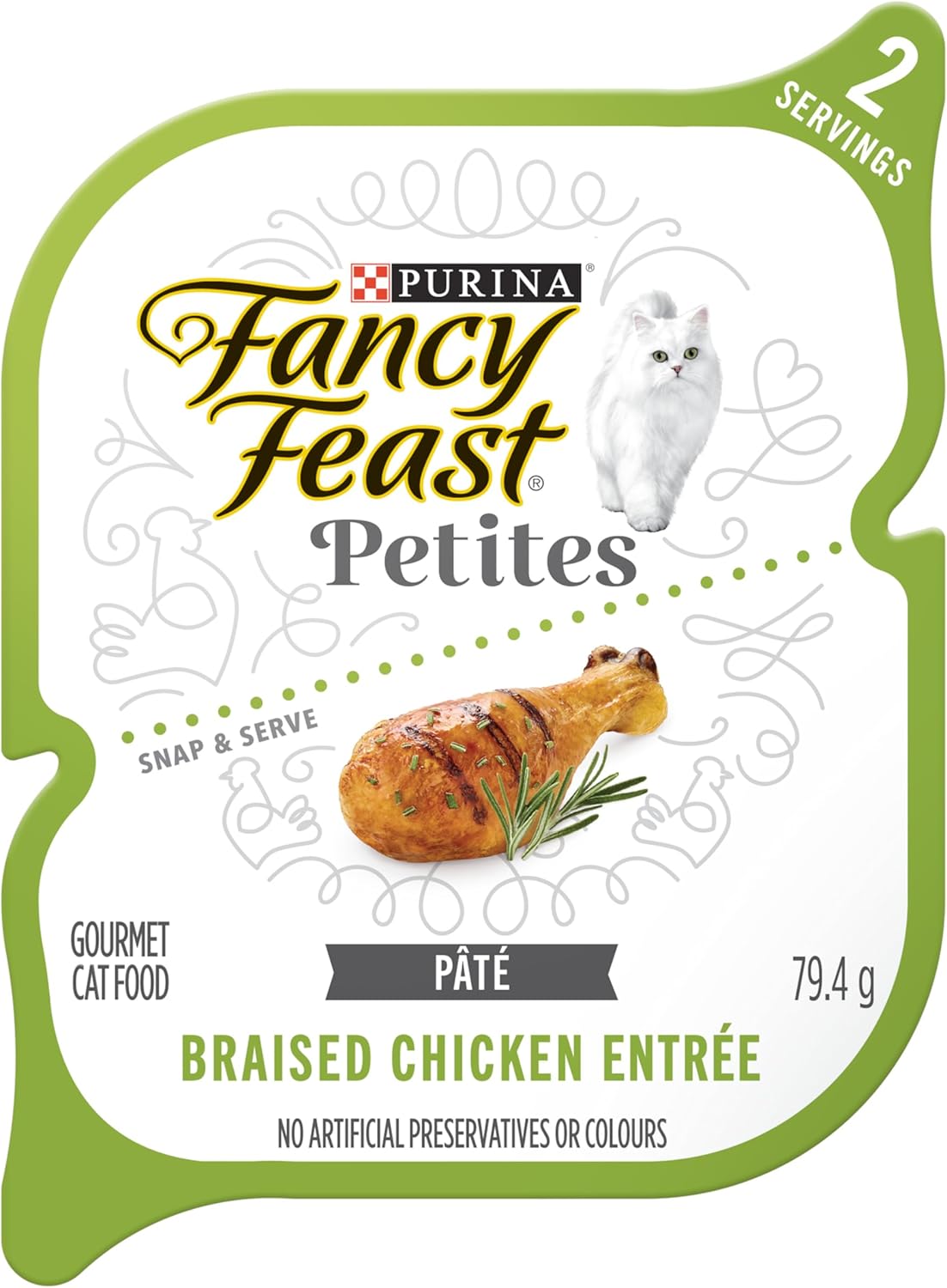 Petites Wet Cat Food, in Gravy Collection Variety Pack 2 Flavours - 79.4 G Tray (12 Pack)