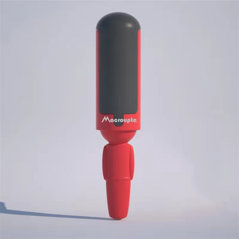 Effortless electrostatic brush: self-cleaning, multi-purpose pet hair remover.