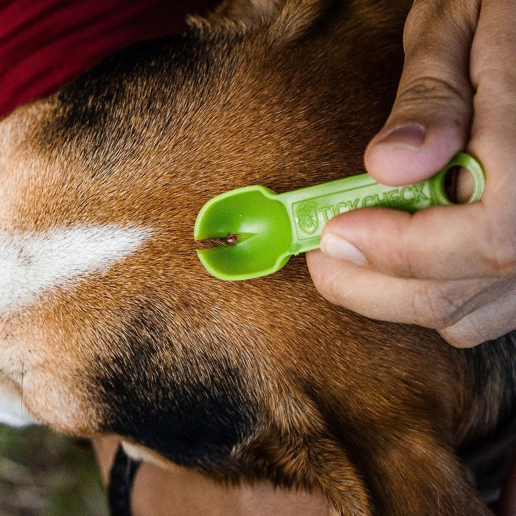3 lightweight tick remover spoons with handy guide and carabiner for safe, easy removal.