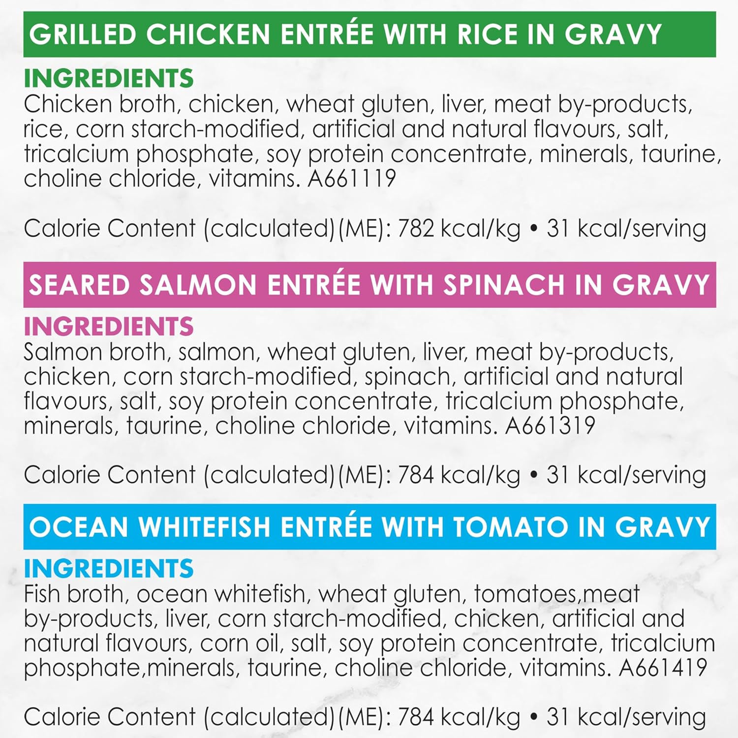 Petites Wet Cat Food, in Gravy Collection Variety Pack 2 Flavours - 79.4 G Tray (12 Pack)