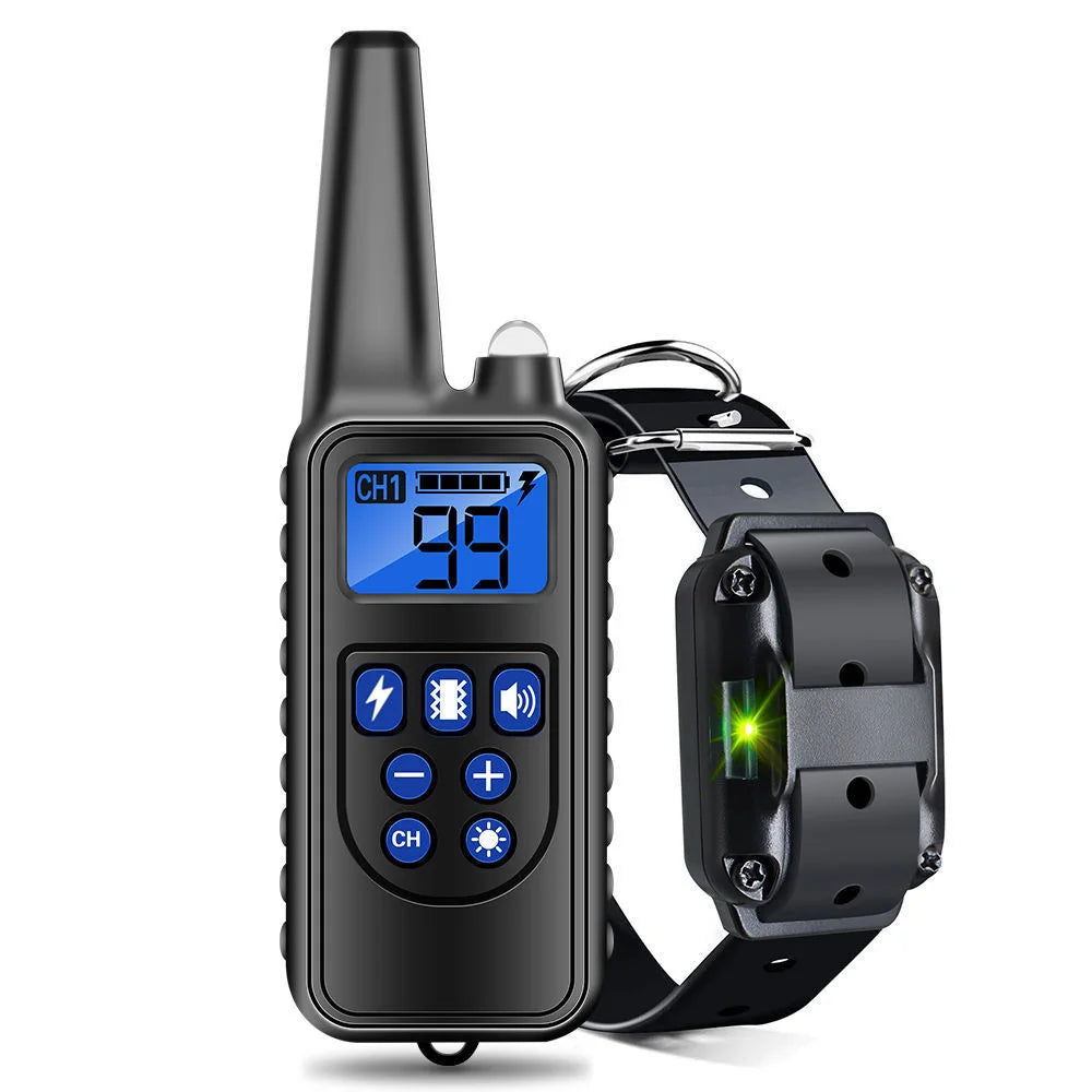 Dog Training collar A multi-function, rechargeable  with detachable anti-barking features, and remote options for sound vibration, or shock.