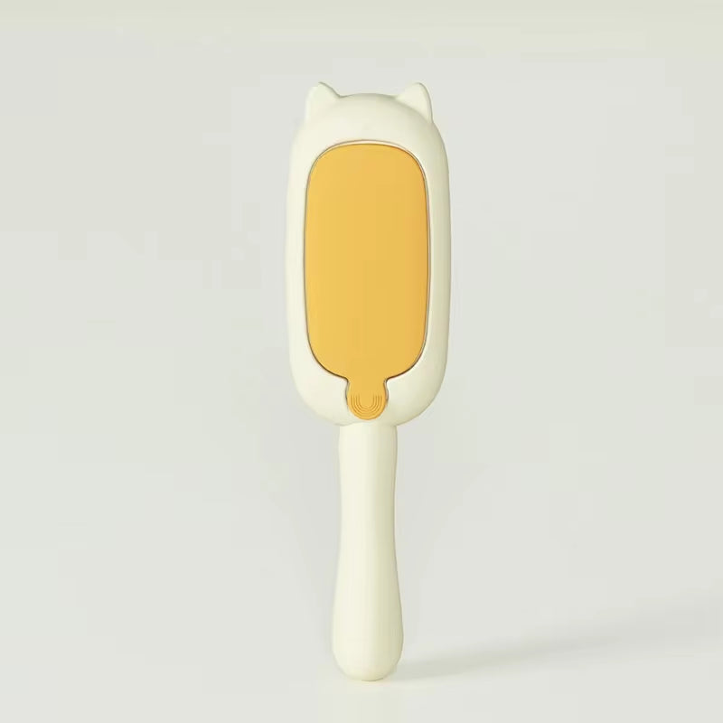 Effortless electrostatic brush: self-cleaning, multi-purpose pet hair remover.