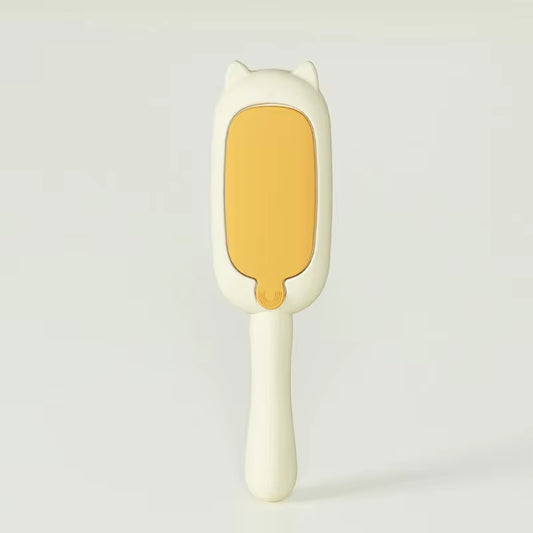 Effortless electrostatic brush: self-cleaning, multi-purpose pet hair remover.