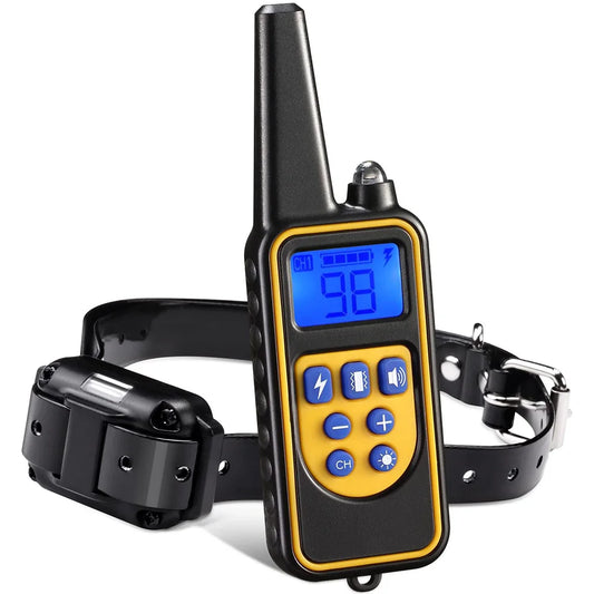 Dog Training collar A multi-function, rechargeable  with detachable anti-barking features, and remote options for sound vibration, or shock.